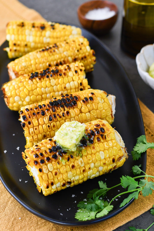 Grilled Corn with Honey-Lime Butter