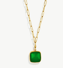SOKO Umbo Square Necklace Charm & Mini Ellipse Necklace Set