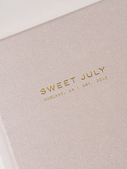 Sweet July Hard Cover Notebook