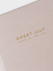 Sweet July Hard Cover Notebook