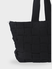 Sweet July Woven Linen Weekender Bag
