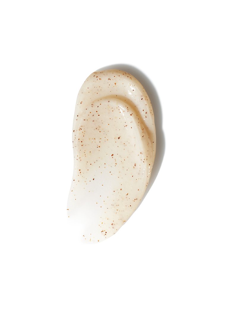 Creamy exfoliating scrub by some brand with brown specks throughout.