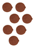 Brown toning rounds by Toning Essentials, displayed in a top-down full shot.