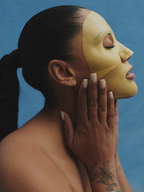 Founder Ayesha Curry wears Sweet July Skin's Pineapple Punch Hydrating Face Mask