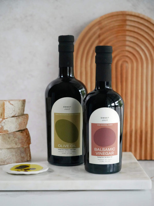 Sweet July Olive Oil + Balsamic Vinegar Set