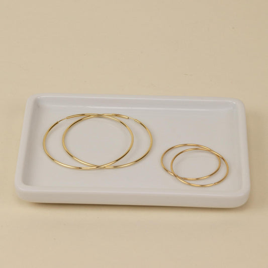 Sweet July 14k Gold Hoop Earrings